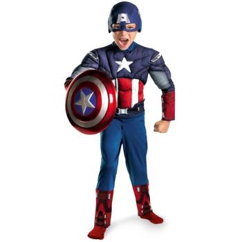萬圣節cosplay超級英雄美國隊長肌肉男孩裝扮Cos角色扮演表演服裝