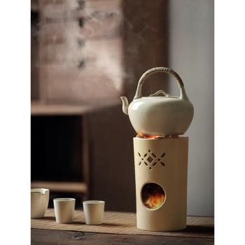 九土日式煮茶壺陶泥炭爐家用煮茶器涼爐橄欖碳泡茶小火爐功夫茶具