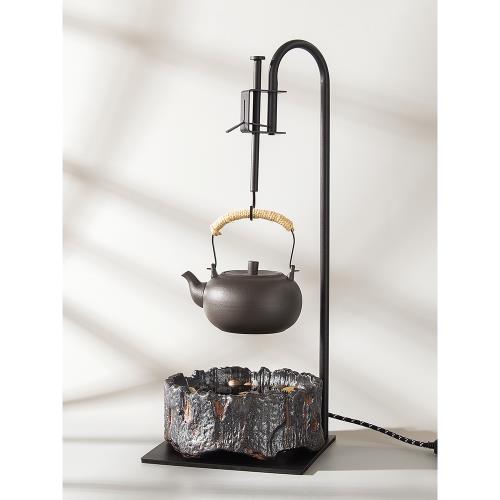 岳恒煮茶壺自在勾套裝電陶爐家用陶壺燒水泡茶茶具靜音茶道禪意|煮茶爐
