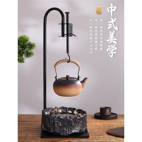 岳恒煮茶壺自在勾套裝電陶爐家用陶壺燒水泡茶茶具靜音茶道禪意|煮茶爐