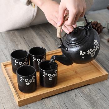 懷舊復古茶具仿古花茶具套裝日式陶瓷泡茶壺花草涼水壺韓式茶杯子