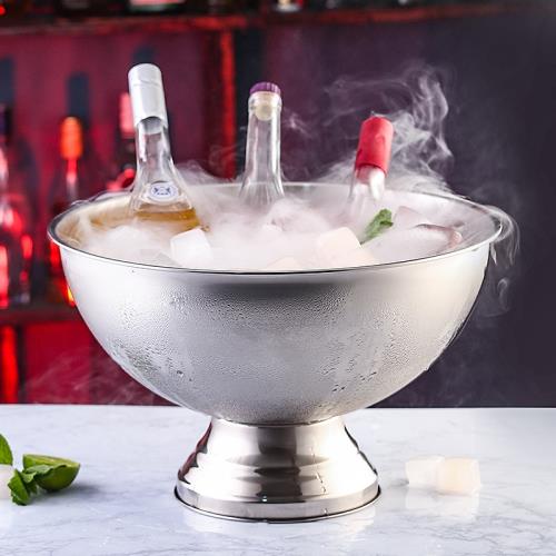不銹鋼香檳盆大冰桶酒吧冰粒冰鎮冰酒啤酒紅酒冰塊冰的桶賓治大號|冰桶|ETMall東森購物網