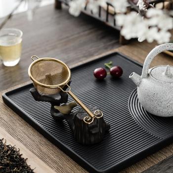 創意紫砂茶寵擺件茶壺蓋置托茶漏架功夫茶具可養精品茶玩茶道配件