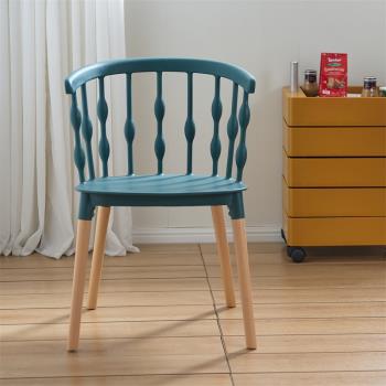 北歐創意靠背餐椅簡約現代家用餐廳椅子網紅奶茶店咖啡店化妝凳子