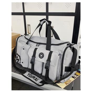 短途出差旅行背包大容量輕便手提收納行李包運動健身包干濕分離袋