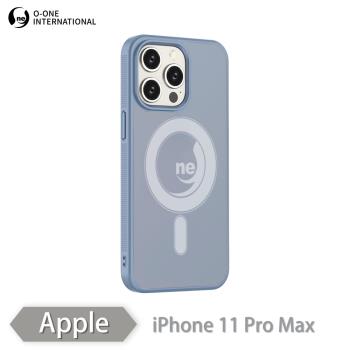 【O-ONE】APPLE iPhone11 Pro Max『軍功Ⅱ防摔殼-磨砂磁石版』O-ONE MAG保護殼 磨砂抗指紋磁吸防摔殼 真機開模孔位精準