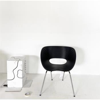 DPstudio北歐簡約貝殼椅設計師餐椅工作室辦公家用vintage網紅椅