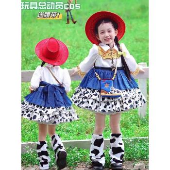 玩具總動員胡迪翠絲巴斯光年cosplay女童連衣裙萬聖節服裝洛麗塔7