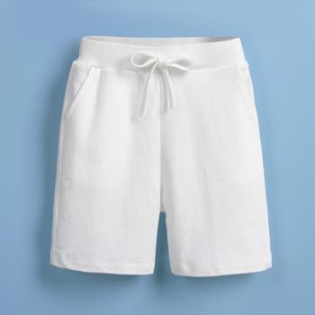 夏季男女童純棉學生白色五分褲