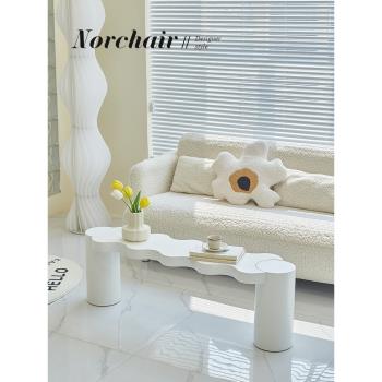 NORCHAIR創意波浪長凳北歐客廳裝飾換鞋凳網紅臥室長條凳子床尾凳