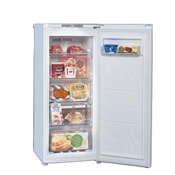 送全聯禮券800元★(含標準安裝)聲寶125公升風冷無霜直立式冷凍櫃SRF-125FD