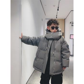 男童冬裝高階加厚保暖上衣羽絨服