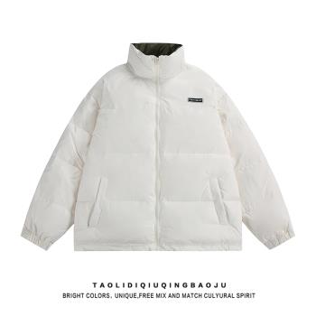 反季新款白鴨絨羽絨服外套女冬季韓版學生情侶加厚保暖麵包服上衣