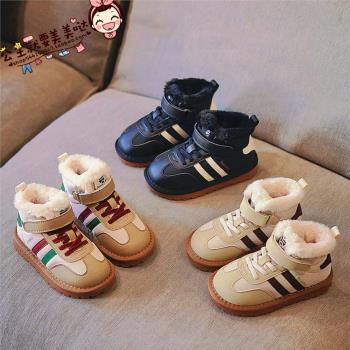韓國XBA冬季兒童大棉鞋雪地靴