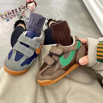 韓國XBA兒童冬季時尚加絨二棉鞋