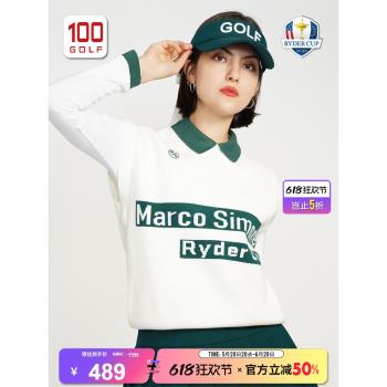 RyderCup萊德杯高爾夫服裝女士毛背心秋季舒適保暖時尚針織馬甲