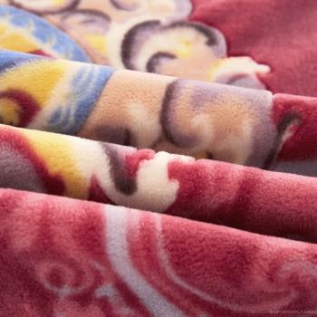恒源祥家紡純毛羊毛毯羊絨毯雙層加厚雙人保暖蓋毯床毯婚慶冬季毯