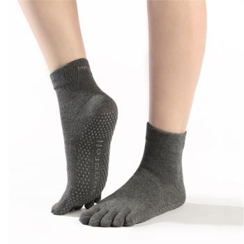 Sugaroff-高筒系列 專業瑜伽普拉提防滑襪子女中筒五指襪保暖秋冬