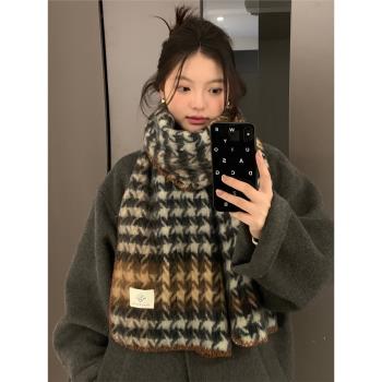 韓版圍巾女秋冬季2023新款保暖百搭高級感披肩兩用氛圍感圣誕禮物