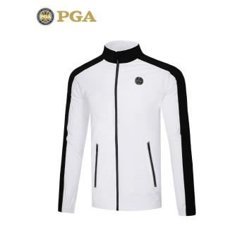 美國PGA 2023秋冬新款 高爾夫服裝男士外套男裝長袖運動風衣保暖