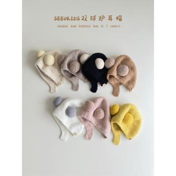 韓國秋冬時尚可愛保暖嬰兒帽子