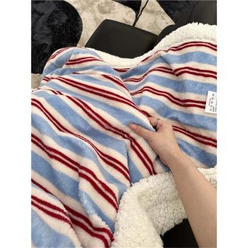 【花臉貓】浪漫入秋|少女舒適毛毯柔軟毯子珊瑚絨保暖雙人午睡毯