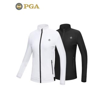 美國PGA高爾夫外套女春夏季保暖外套 運動衣服 百搭上衣 立領拉鏈