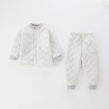 冬季加厚保暖棉襖嬰兒內衣套裝