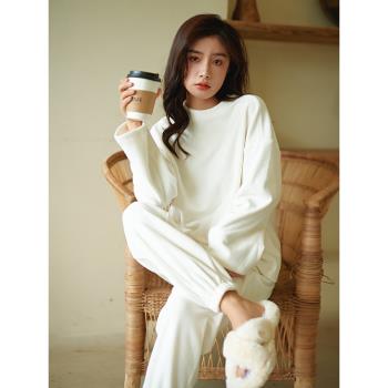 韓國女甜美可愛法蘭絨居家服睡衣