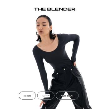 【秒殺】THE BLENDER保暖舒適低領無縫針織無痕隱形打底內搭薄款