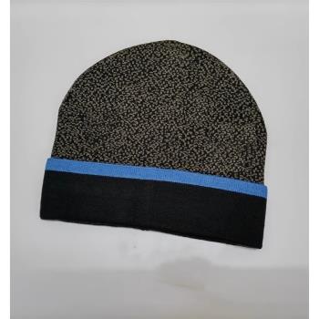 202#外貿帽子男女冬季百搭毛線帽黑色針織帽女戶外保暖包頭冷帽潮