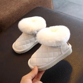 冬季中筒毛毛寶寶1-3歲雪地靴