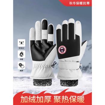 手套冬季男女士2023新款東北防寒騎行加厚可觸屏棉保暖防滑雪手套