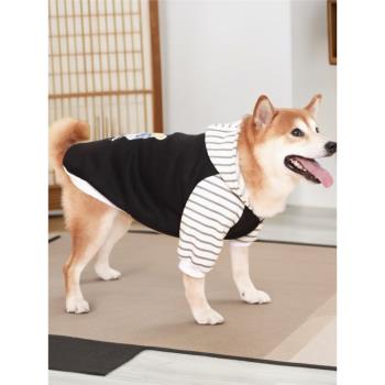 中大型犬寵物狗狗連帽衛衣邊牧金毛柴犬柯基衣服秋冬保暖抓絨外套
