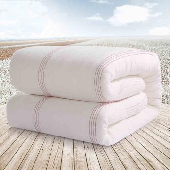 10斤新疆棉被手工長絨棉花被子全棉絮學生床墊被褥子冬被芯純棉胎