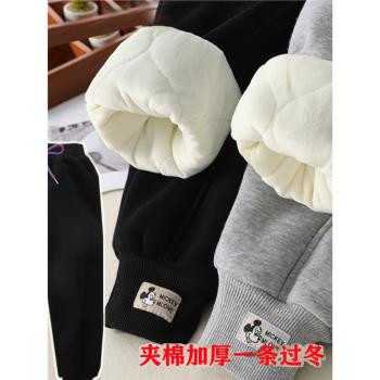 女童加厚北方一條過冬棉褲