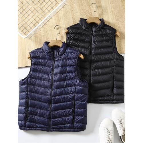 輕盈蓬松！85鴨絨！秋冬男士立領防風保暖休閑百搭羽絨馬甲背心潮