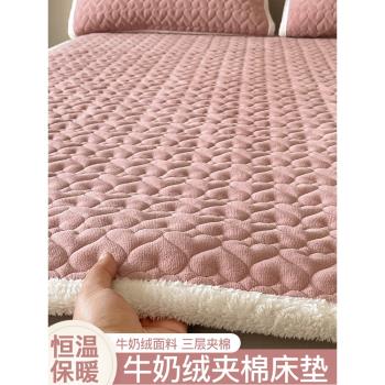 毛毯床墊軟墊家用秋冬季加厚保暖被褥子打地鋪底法蘭牛奶珊瑚絨