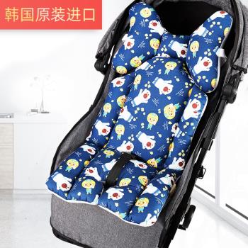 嬰兒車棉墊秋冬四季通用棉墊保暖餐座椅推車配件推車罩嬰兒擋風車