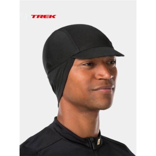 TREK崔克Thermal防風防水防曬保暖自行車護耳單車騎行帽黑色