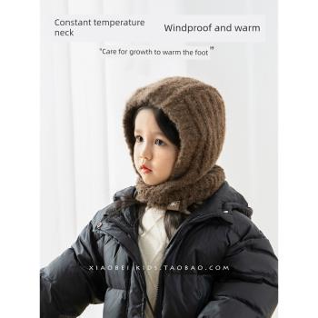 圍巾秋冬款寶寶保暖兒童帽子