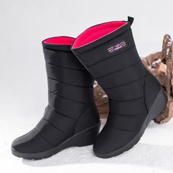誼嘉寶坡跟旅游鞋戶外冬季雪地靴