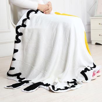 出口日本春夏薄款卡通毛毯學生保暖午休毯兒童毯法蘭絨車載空調毯