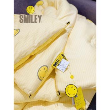 法國SMILEY透氣抑菌黃色雲朵被子