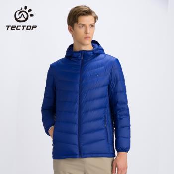 TECTOP/探拓 冬季戶外防水潑薄款羽絨服男防風羽絨保暖外套