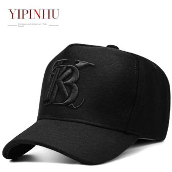KB高頂男韓版潮牌冬季刺繡標帽子