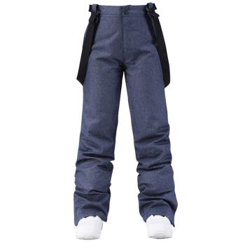 新款滑雪褲女男款冬季戶外防水保暖加厚寬松韓國單板雙板滑雪褲
