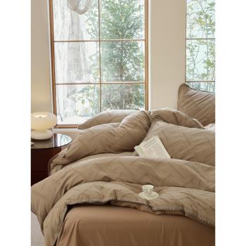 A類加厚180支雙層紗純棉被套四件套全棉床單秋冬被罩單件床上用品