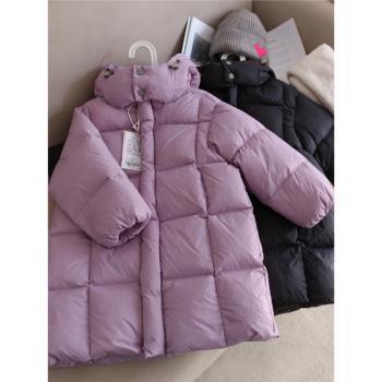 女童中長款加厚保暖韓版羽絨服
