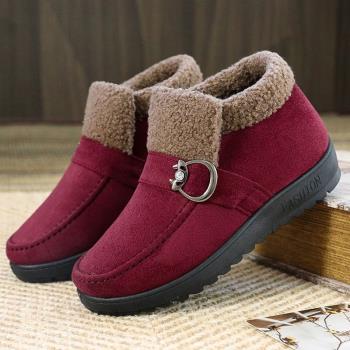 老北京布鞋冬季防滑保暖平底棉鞋